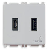 Vimar Plana 2-Module USB Supply Unit, 5V, Flush Mount — Quality Boat Parts