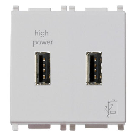 Vimar Plana 2-Module USB Supply Unit, 5V, Flush Mount — Quality Boat Parts