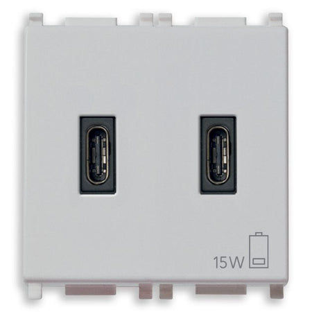 Vimar Plana 2-Module USB Supply Unit, 5V, Flush Mount — Quality Boat Parts