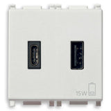 Vimar Plana 2-Module USB Supply Unit, 5V, Flush Mount — Quality Boat Parts