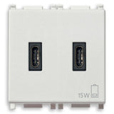Vimar Plana 2-Module USB Supply Unit, 5V, Flush Mount — Quality Boat Parts