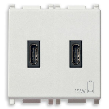 Vimar Plana 2-Module USB Supply Unit, 5V, Flush Mount — Quality Boat Parts