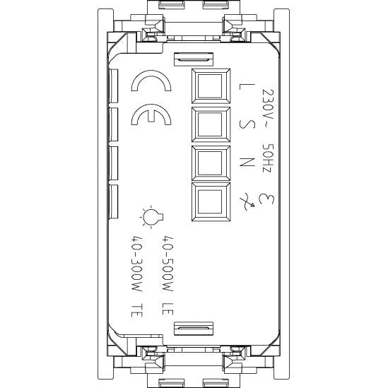 Vimar IDEA Slave Dimmer, Universal and LED Retrofit, Flush-Mounted, IP40 — Quality Boat Parts