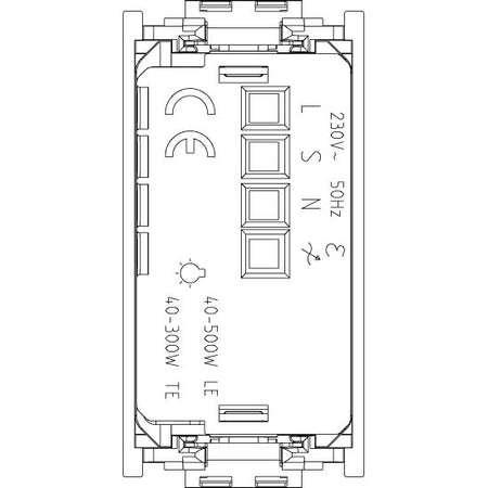 Vimar IDEA Slave Dimmer, Universal and LED Retrofit, Flush-Mounted, IP40 — Quality Boat Parts