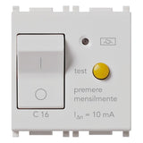 Vimar Plana 1P+N RCBO Breaker, 120-230V, IP40, Built-In, 2 Modules — Quality Boat Parts