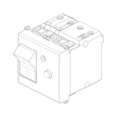 Vimar Plana 1P+N RCBO Breaker, 120-230V, IP40, Built-In, 2 Modules — Quality Boat Parts