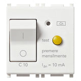 Vimar Plana 1P+N RCBO Breaker, 120-230V, IP40, Built-In, 2 Modules — Quality Boat Parts
