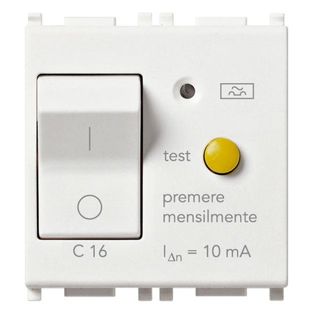 Vimar Plana 1P+N RCBO Breaker, 120-230V, IP40, Built-In, 2 Modules — Quality Boat Parts