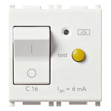 Vimar Plana 1P+N RCBO Breaker, 120-230V, IP40, Built-In, 2 Modules — Quality Boat Parts