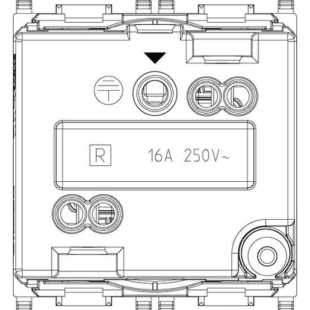 Vimar Plana 2P+E French SICURY Socket Outlet, 16A, 250V, IP20 — Quality Boat Parts