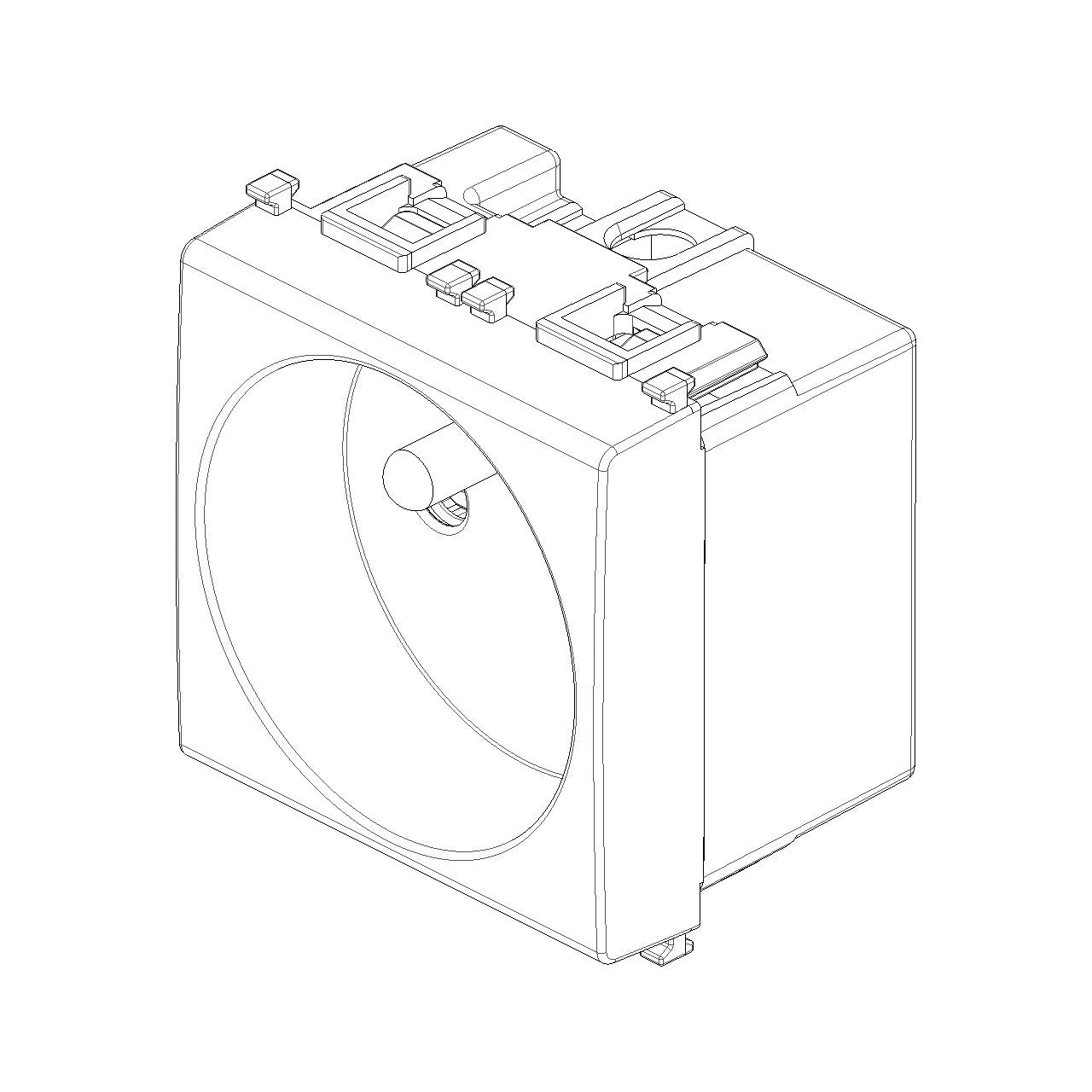 Vimar Plana 2P+E French SICURY Socket Outlet, 16A, 250V, IP20 — Quality Boat Parts