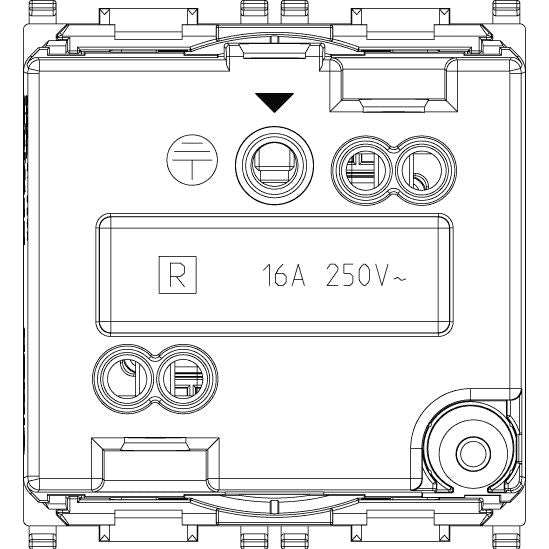 Vimar Plana 2P+E French SICURY Socket Outlet, 16A, 250V, IP20 — Quality Boat Parts