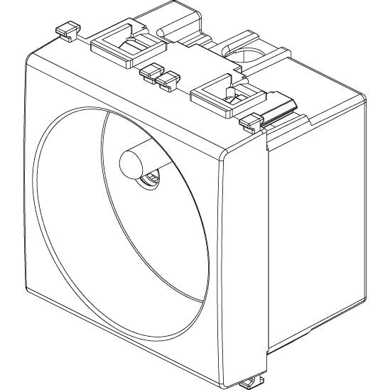 Vimar Plana 2P+E French SICURY Socket Outlet, 16A, 250V, IP20 — Quality Boat Parts