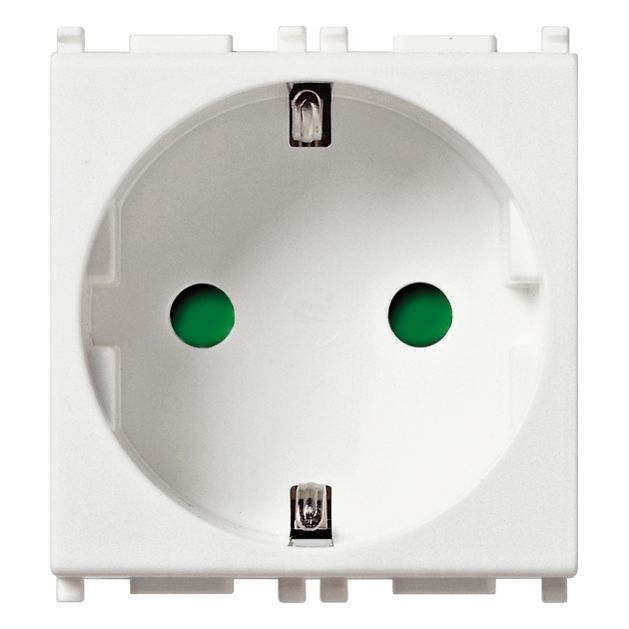 Vimar Plana 2P+E German SICURY Socket Outlet, 16A, 250V, IP20 — Quality Boat Parts