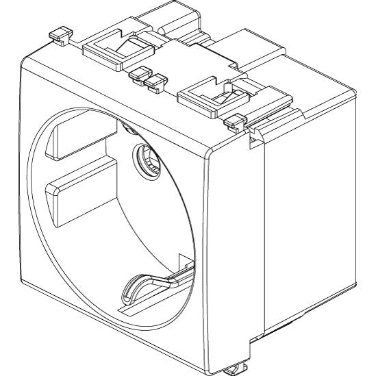 Vimar Plana 2P+E German SICURY Socket Outlet, 16A, 250V, IP20 — Quality Boat Parts