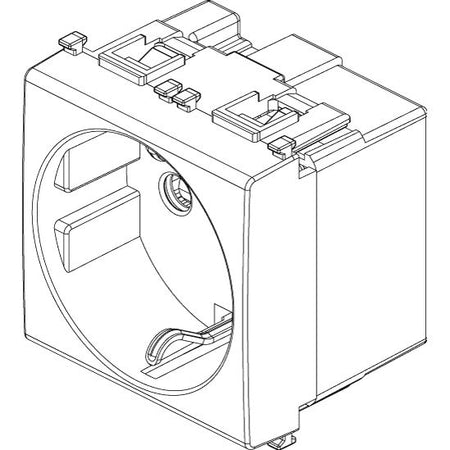 Vimar Plana 2P+E German SICURY Socket Outlet, 16A, 250V, IP20 — Quality Boat Parts
