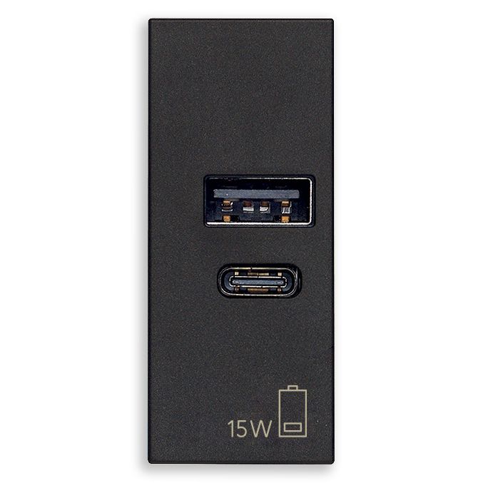 Vimar LINEA 1-Module USB Power Unit, 120-240V — Quality Boat Parts