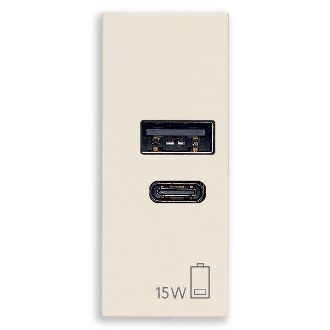 Vimar LINEA 1-Module USB Power Unit, 120-240V — Quality Boat Parts