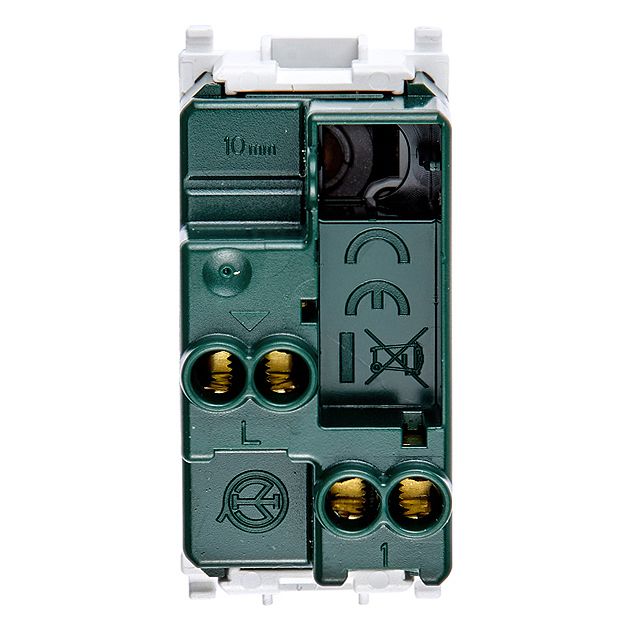 Vimar Plana 1P 10AX 1-Way Switch, 250V, Lightable, Replaceable Button — Quality Boat Parts