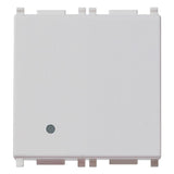 Vimar Plana 1P 10AX 1-Way Switch, 250V, Lightable, Replaceable Button — Quality Boat Parts