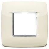 Vimar Eikon 2-Module Round British Cover Plate, 95 x 95 mm, IP00, Halogen-Free, Clamp Mounting — Quality Boat Parts