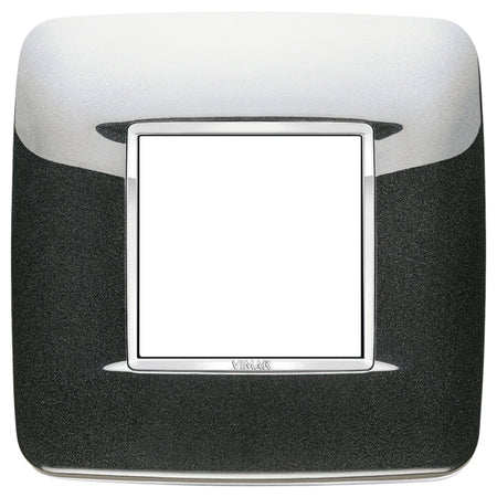 Vimar Eikon 2-Module Round British Cover Plate, 95 x 95 mm, IP00, Halogen-Free, Clamp Mounting — Quality Boat Parts