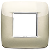Vimar Eikon 2-Module Round British Cover Plate, 95 x 95 mm, IP00, Halogen-Free, Clamp Mounting — Quality Boat Parts