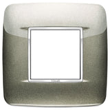 Vimar Eikon 2-Module Round British Cover Plate, 95 x 95 mm, IP00, Halogen-Free, Clamp Mounting — Quality Boat Parts