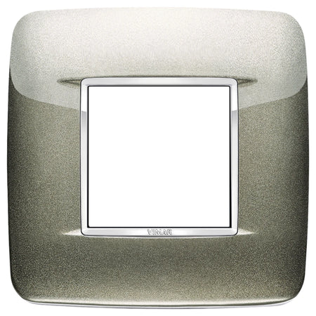 Vimar Eikon 2-Module Round British Cover Plate, 95 x 95 mm, IP00, Halogen-Free, Clamp Mounting — Quality Boat Parts