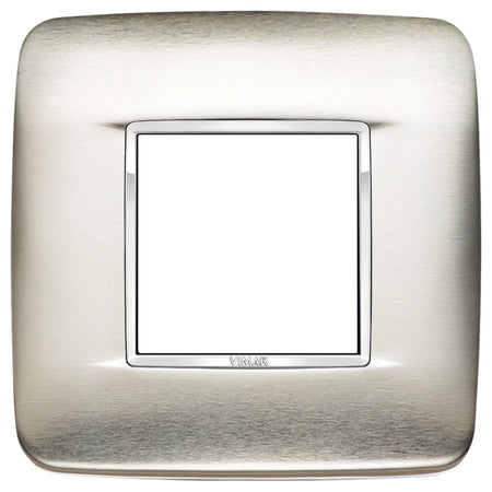 Vimar Eikon 2-Module Round British Cover Plate, 95 x 95 mm, IP00, Halogen-Free, Clamp Mounting — Quality Boat Parts