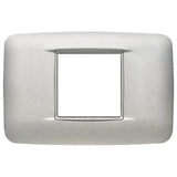 Vimar Eikon 2-Module Round British Cover Plate, 95 x 95 mm, IP00, Halogen-Free, Clamp Mounting — Quality Boat Parts