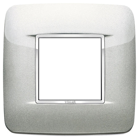 Vimar Eikon 2-Module Round British Cover Plate, 95 x 95 mm, IP00, Halogen-Free, Clamp Mounting — Quality Boat Parts