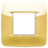 Vimar Eikon 2-Module Round British Cover Plate, 95 x 95 mm, IP00, Halogen-Free, Clamp Mounting — Quality Boat Parts