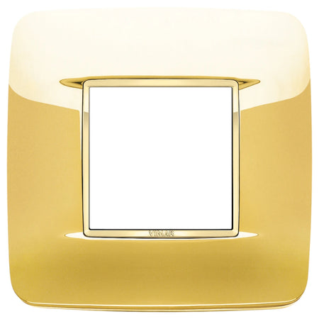 Vimar Eikon 2-Module Round British Cover Plate, 95 x 95 mm, IP00, Halogen-Free, Clamp Mounting — Quality Boat Parts