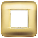 Vimar Eikon 2-Module Round British Cover Plate, 95 x 95 mm, IP00, Halogen-Free, Clamp Mounting — Quality Boat Parts