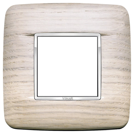 Vimar Eikon 2-Module Round British Cover Plate, 95 x 95 mm, IP00, Halogen-Free, Clamp Mounting — Quality Boat Parts