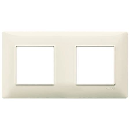 Vimar Plana 4-Module Cover Plate, 2+2 71mm Centers, Clamp Mounting — Quality Boat Parts