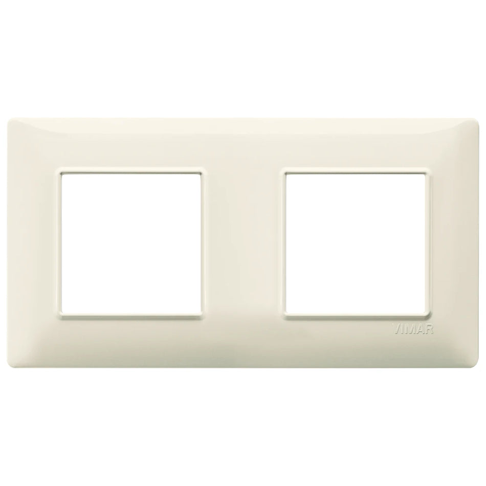 Vimar Plana 4-Module Cover Plate, 2+2 71mm Centers, Clamp Mounting — Quality Boat Parts
