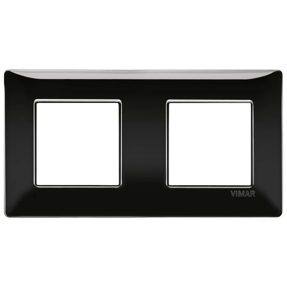 Vimar Plana 4-Module Cover Plate, 2+2 71mm Centers, Clamp Mounting — Quality Boat Parts