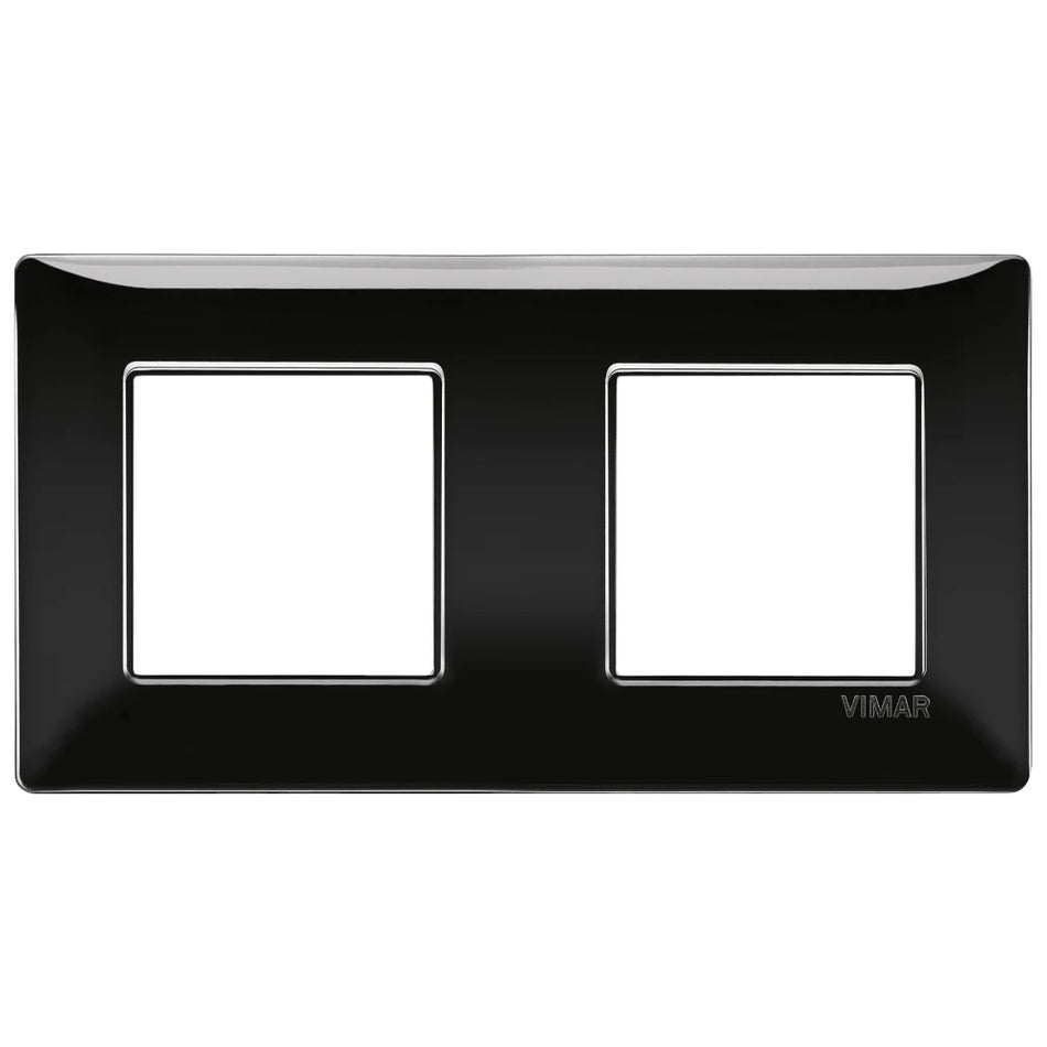 Vimar Plana 4-Module Cover Plate, 2+2 71mm Centers, Clamp Mounting — Quality Boat Parts