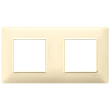 Vimar Plana 4-Module Cover Plate, 2+2 71mm Centers, Clamp Mounting — Quality Boat Parts