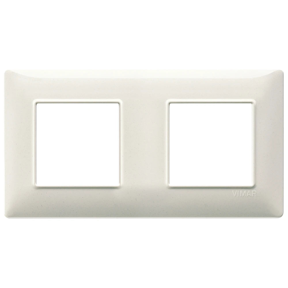 Vimar Plana 4-Module Cover Plate, 2+2 71mm Centers, Clamp Mounting — Quality Boat Parts