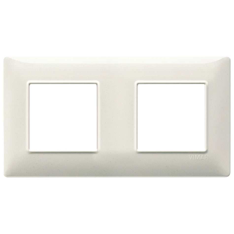 Vimar Plana 4-Module Cover Plate, 2+2 71mm Centers, Clamp Mounting — Quality Boat Parts