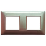 Vimar Plana 4-Module Cover Plate, 2+2 71mm Centers, Clamp Mounting — Quality Boat Parts