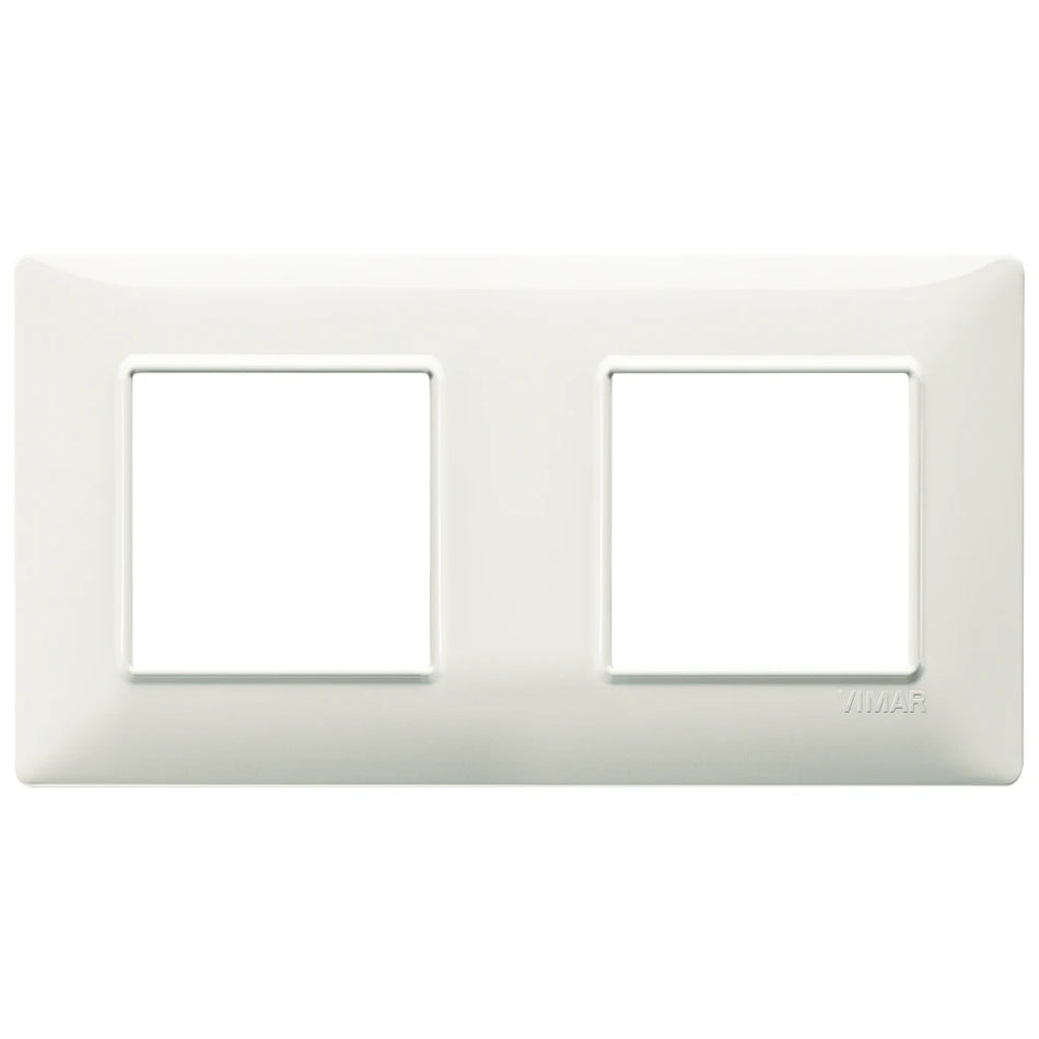 Vimar Plana 4-Module Cover Plate, 2+2 71mm Centers, Clamp Mounting — Quality Boat Parts
