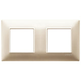 Vimar Plana 4-Module Cover Plate, 2+2 71mm Centers, Clamp Mounting — Quality Boat Parts
