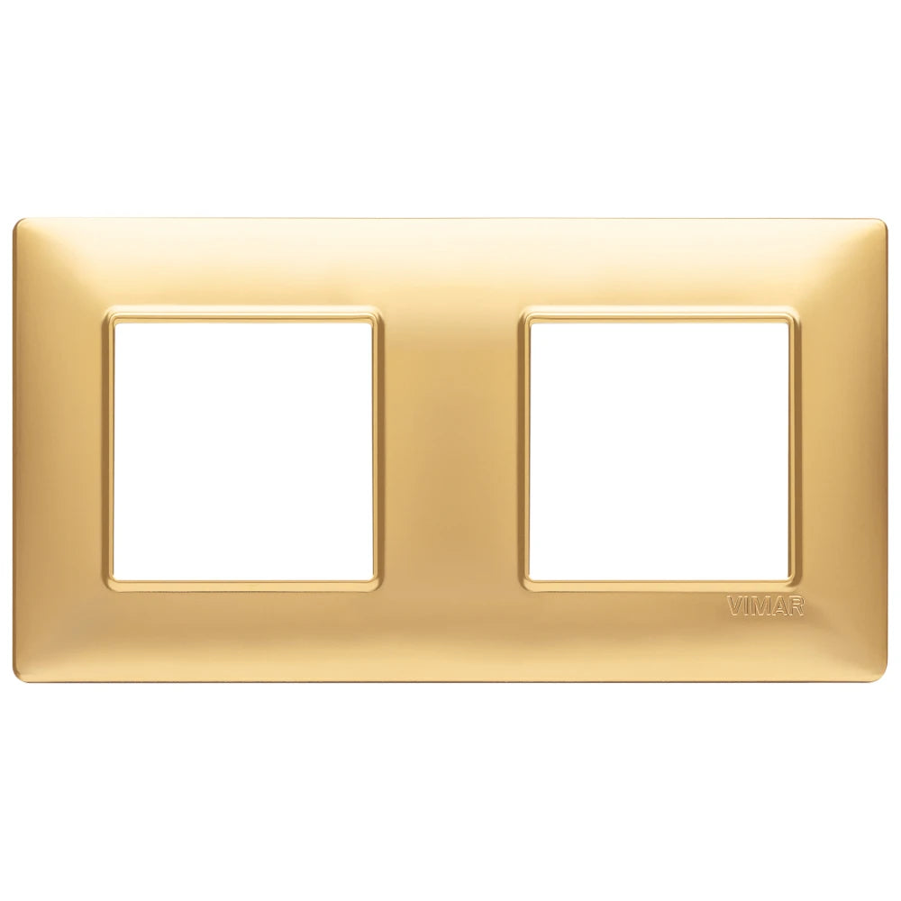 Vimar Plana 4-Module Cover Plate, 2+2 71mm Centers, Clamp Mounting — Quality Boat Parts