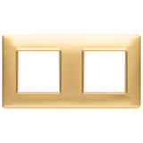 Vimar Plana 4-Module Cover Plate, 2+2 71mm Centers, Clamp Mounting — Quality Boat Parts