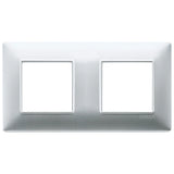 Vimar Plana 4-Module Cover Plate, 2+2 71mm Centers, Clamp Mounting — Quality Boat Parts