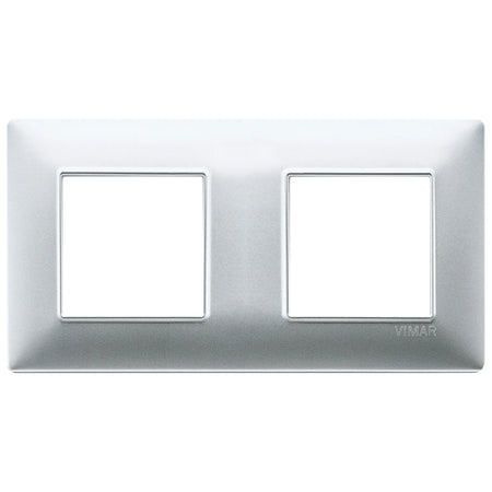 Vimar Plana 4-Module Cover Plate, 2+2 71mm Centers, Clamp Mounting — Quality Boat Parts